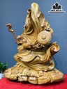 Tượng Đạt Ma Sư Tổ Gỗ Hương Cao 80 Ngang 58 Sâu 28 (cm)