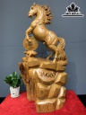 Tượng Ngựa Phong Thủy (Nhất Mã Phi Thiên) Gỗ Ngọc Am Cao 89 Ngang 41 Sâu 28 (cm)