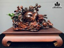 Tượng Phật Di Lặc Ngũ Phúc Gỗ Trắc Cao 56 Ngang 70 Sâu 39 (cm)