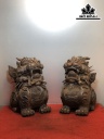 Tượng Nghê Gỗ Trắc Cao 21 Ngang 18 Sâu 11 (cm)
