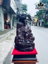 Tượng Gia Cát Lượng Gỗ Tử Đàn Cao 70 Ngang 33 Sâu 27 (cm)
