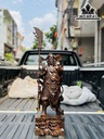 Tượng Quan Công Gỗ Mun Hoa Cao 60 Ngang 20 Sâu 14 (cm)