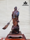 Tượng Quan Công Gỗ Trắc Cao 86 Ngang 28 Sâu 26 (cm)