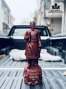 Tượng Trần Quốc Tuấn Gỗ Tử Đàn Cao 60 Ngang 19 Sâu 15 (cm)