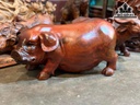 Tượng Heo Phong Thủy Gỗ Cẩm Cao 25 Ngang 50 Sâu 20 (cm)