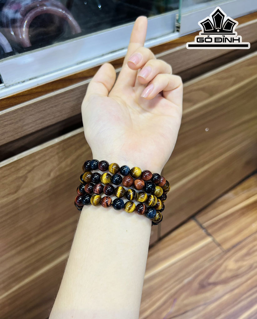 Vòng Tay Đá Thạch Anh Đường Kính Hạt 8 (mm)