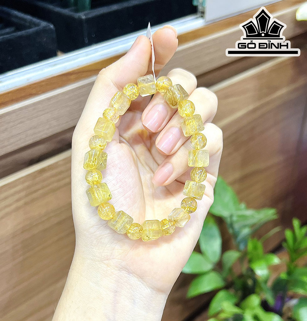 Vòng Tay Đá Thạch Anh Đường Kính Hạt 8,5-11 (mm)