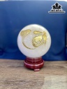 Bi Cầu Đá Thạch Anh Trắng Đường Kính 14 (cm) 4.38kg