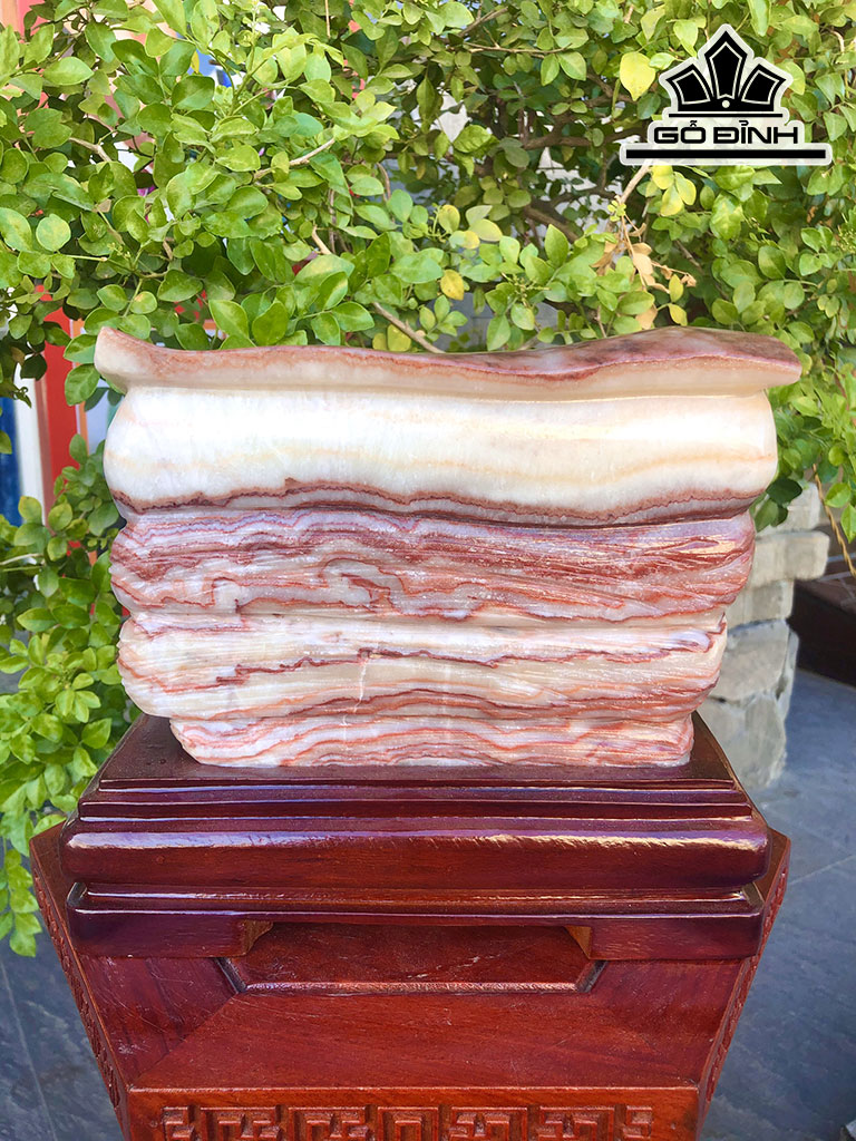 Tác Phẩm Đá Thịt Heo Đá Canxit Cao 21 Ngang 18 (cm) 4,66kg