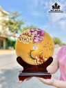 Tác Phẩm Đồng Điếu Đá Ngọc Hoàng Long Cao 30 (cm)