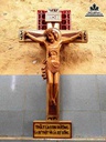 Tượng Chúa Chịu Nạn Gỗ Trai  Cao 70 Rộng 64 Cây Thánh Giá Cao 140 Rộng 75 (cm)