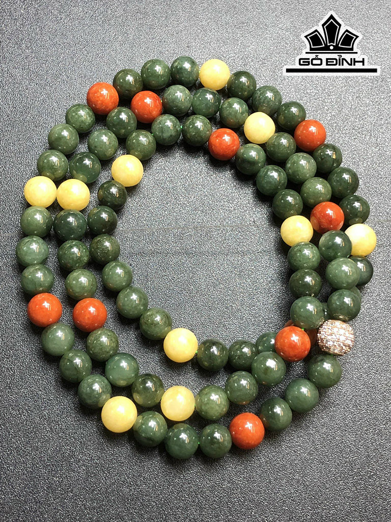Chuỗi Đá Cẩm Thạch Đường Kính Hạt 9,3 (mm) 119gr