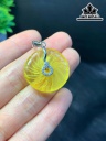 Mặt Dây Chuyền Đá Hổ Phách Đường Kính 23,4 (mm)