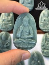 Mặt Dây Chuyền Phật Bản Mệnh Đá Cẩm Thạch (Jadeite) Cao 4,75 Ngang 3 Sâu 0,6 (mm)
