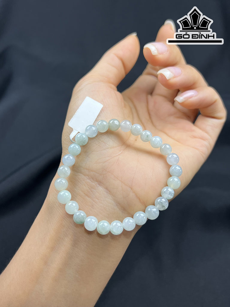 Vòng Tay Đá Thạch Anh Đường Kính Hạt 6,5 (mm)