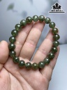 Vòng Tay Đá Thạch Anh Tóc Xanh Đường Kính Hạt 8 (mm)