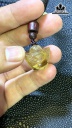 Mặt Dây Chuyền Đá Thạch Anh Tóc Vàng Cao 20 Ngang 21 Sâu 11,6 (mm) 8,8gr