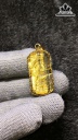 Mặt Dây Chuyền Quan Âm Đá Thạch Anh Tóc Vàng Cao 29,7 Ngang 15,7 Sâu 8,4 (mm) 8,7gr