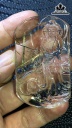 Mặt Dây Chuyền Quan Âm Đá Thạch Anh Tóc Vàng Cao 62 Ngang 36,8 Sâu 12,8 (mm) 47,9gr