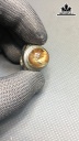 Mặt Nhẫn Đá Thạch Anh Tóc Nâu Cao 14 Ngang 11 Sâu 7 (mm) 6gr