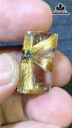 Mặt Trơn Hoa Thị Đá Thạch Anh Tóc Vàng Cao 21,8 Ngang 12,8 Sâu 7,3 (mm) 4,1gr