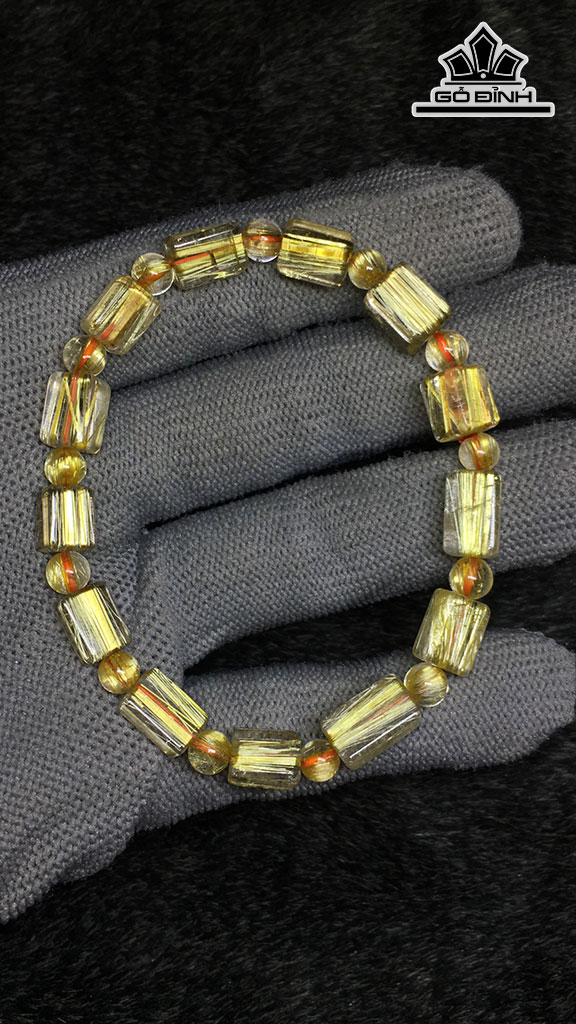 Vòng Tay Đá Thạch Anh Đường Kính Hạt 6,5 (mm) 12.9gr