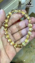 Vòng Tay Đá Thạch Anh Tóc Vàng Đường Kính Hạt 8,4 (mm) 19.6gr