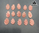 Mặt Dây Chuyền Hồ Ly Đá Đào Hoa Cao 3,5 (cm)