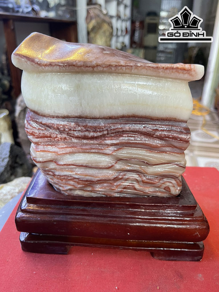 Tác Phẩm Đá Thịt Heo Đá Phú Quý Cao 19 Ngang 13 (cm) 1,85kg