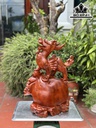 Tượng Nghê Gỗ Hương Cao 50 Ngang 32 Sâu 22 (cm)