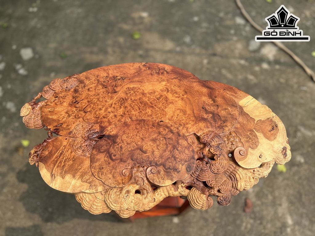 Khay Trà Gỗ Nu Hương Cao 3,5 Ngang 70 Sâu 42 (cm)