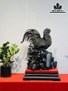 Tượng Gà Trống Phong Thủy Gỗ Trắc Cao 50 Ngang 40 Sâu 26 (cm)