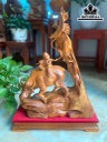 Tiểu Đồng Chăn Trâu Thổi Sáo Gỗ Hương Cao 62 Ngang 38 Sâu 16 (cm)