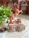 Tượng Ngựa Phong Thủy (Nhất Mã Phi Thiên) Gỗ Hương Cao 35 Ngang 25 Sâu 10 (cm)