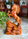 Tượng Ngựa Phong Thủy (Nhất Mã Phi Thiên) Gỗ Hương Cao 45 Ngang 30 Sâu 13 (cm)