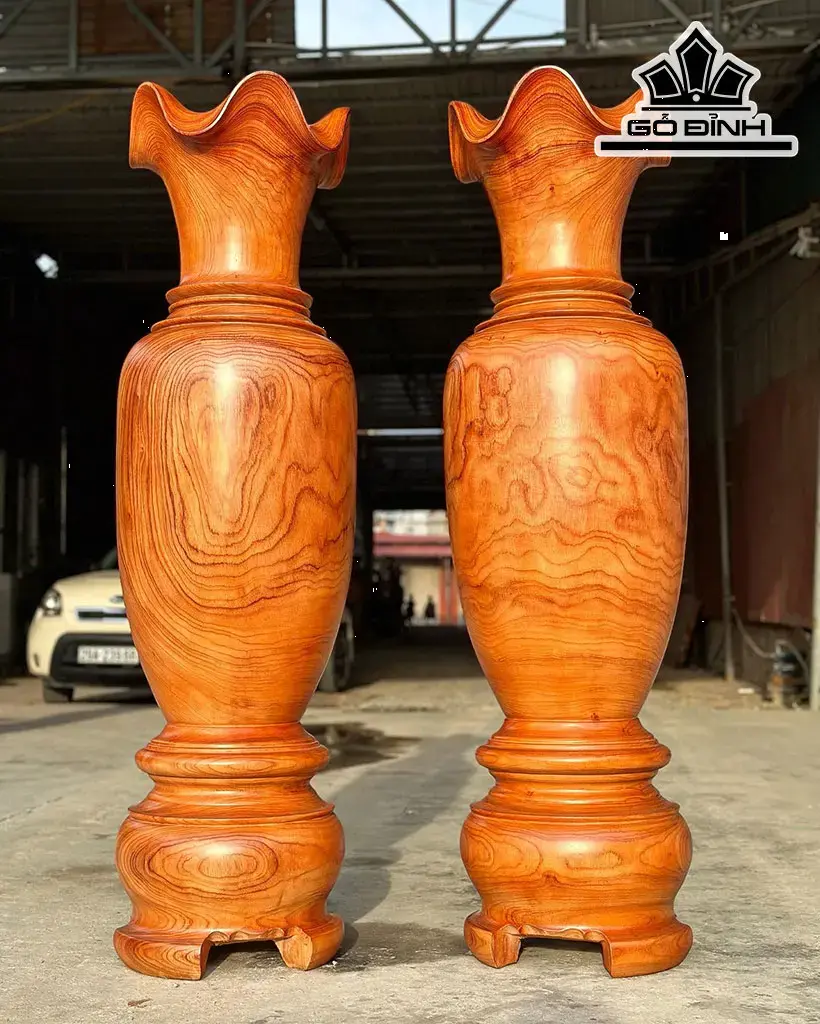 Lục Bình Gỗ Hương Cao 150 Đường Kính 43 (cm)