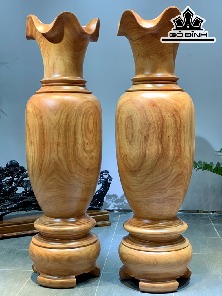 Lục Bình Gỗ Hương Cao 150 Đường Kính 44 (cm)