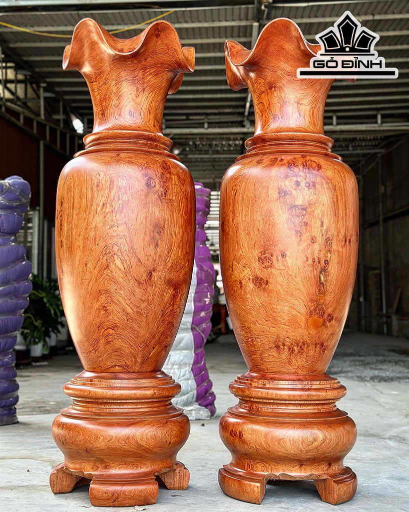 Lục Bình Gỗ Hương Cao 170 Đường Kính 52 (cm)