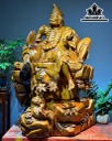 Tượng Tế Công Gỗ Ngọc Am Cao 100 Ngang 70 Sâu 60 (cm)