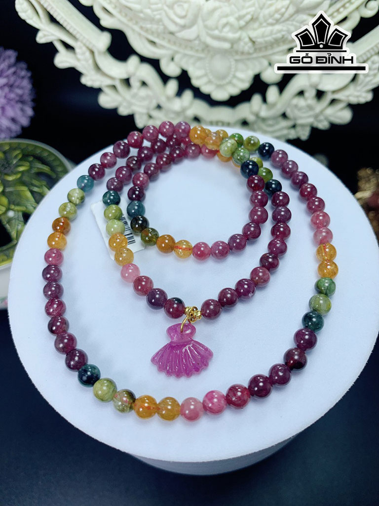 Chuỗi Đá Thạch Anh Đường Kính Hạt 5,5 (mm)