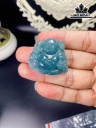 Mặt Dây Chuyền Di Lặc Đá Ngọc Lam (Turquoise) Cao 32,6 Ngang 36,6 (mm)