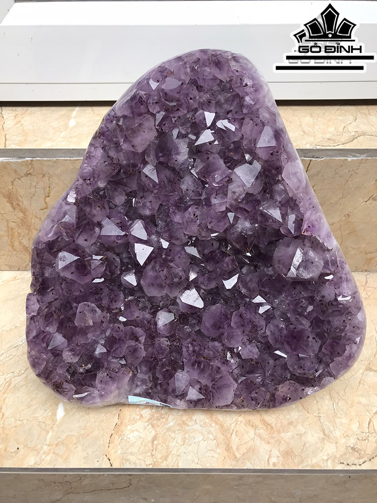 Tinh Thể Đá Thạch Anh Tím Cao 30 Ngang 30 Sâu 10 (cm)