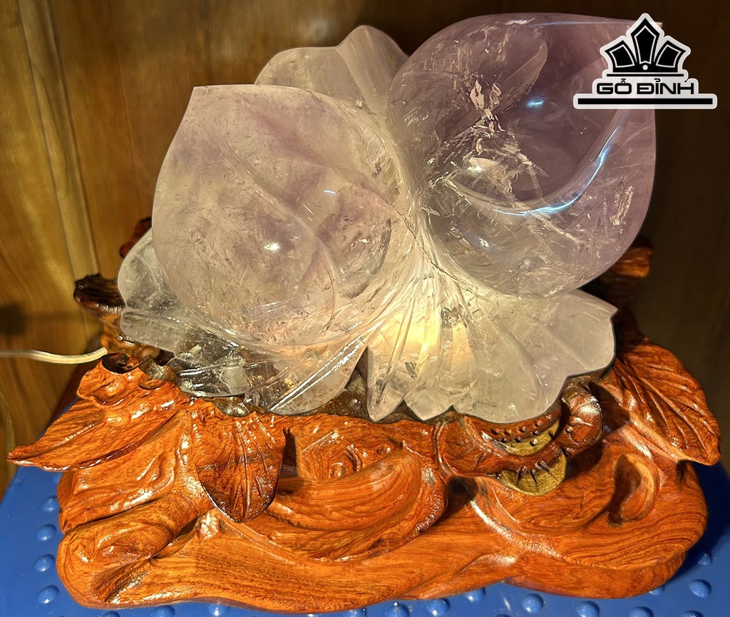 Đào Tiên Đá Thạch Anh Tím Cao 16 Ngang 18 (cm) 2,1kg