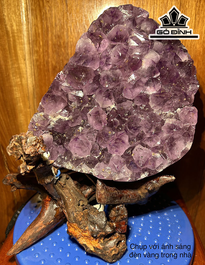 Hốc Đá Thạch Anh Tím Cao 22 Ngang 22 (cm) 8kg