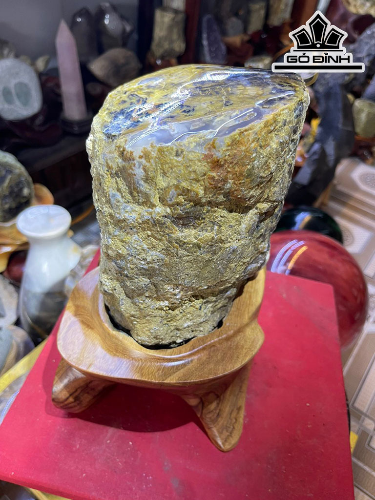 Tác Phẩm Gỗ Hóa Thạch Cao 28 Đường Kính 13 (cm) 7kg