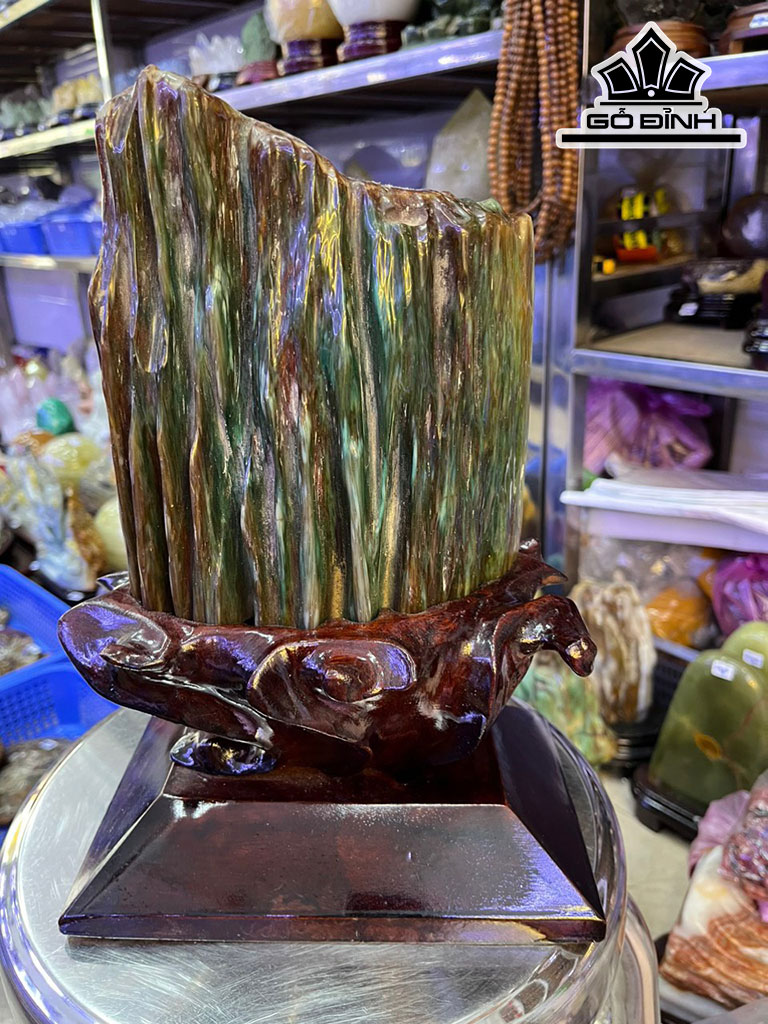 Tác Phẩm Gỗ Hóa Thạch Cao 31 (cm) 3,81kg