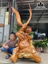 Tượng Đại Bàng Gỗ Hương Cao 148 Ngang 72 Sâu 48 (cm)