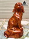 Tượng Chó Gỗ Hương Cao 34 Ngang 22 Sâu 16 (cm)