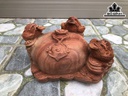 Tượng Tam Cóc Ngậm Tiền Gỗ Hương Cao 23 Ngang 37 Sâu 28 (cm)