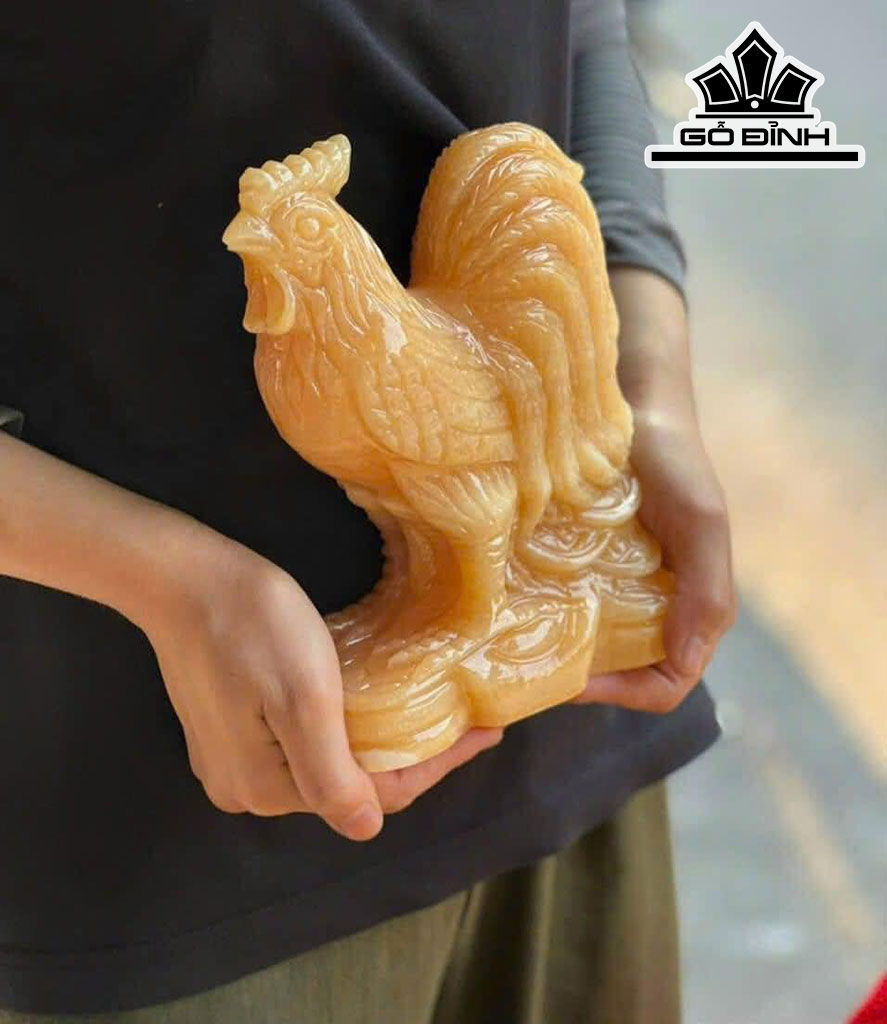 Tượng Tuổi Dậu Đá Ngọc Hoàng Long Cao 20 (cm)
